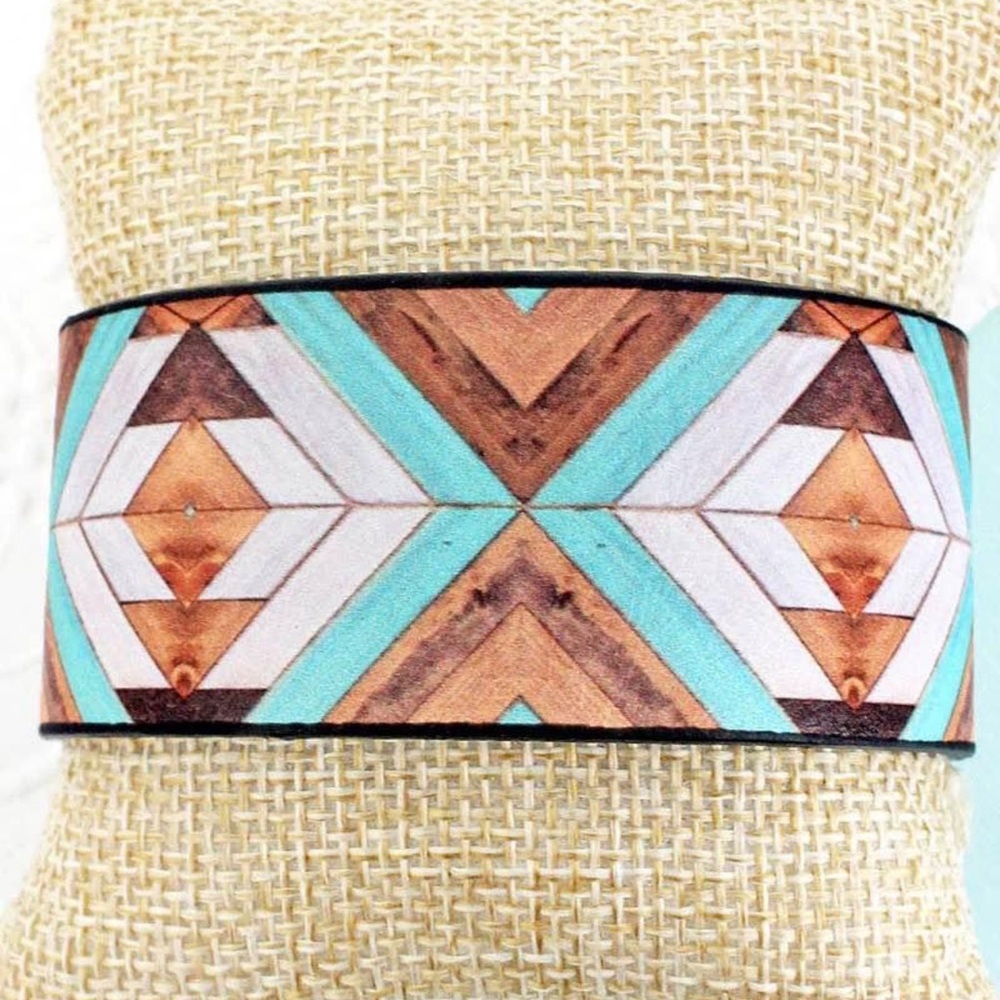 Chevron cuff bracelet